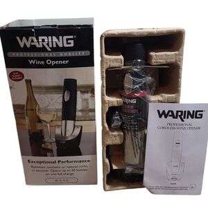 🚨 LAST CHANCE 🚨 WARING NIB Professional Quality Wine Open With Foil Cutter